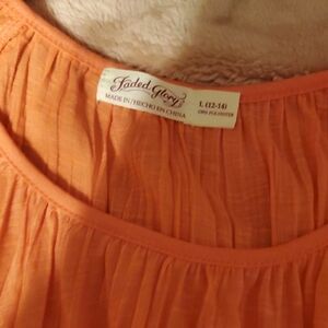 Faded Glory Women's Orange BLOUSE